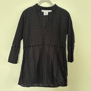 Gretchen Scott Cotton Eyelet Tunic